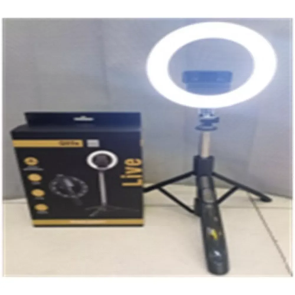 Лампа кольцевая комплект LED 20 cm 8" Q05S 80 pcs 3000K-6500K batter with tripod stand - фото 4