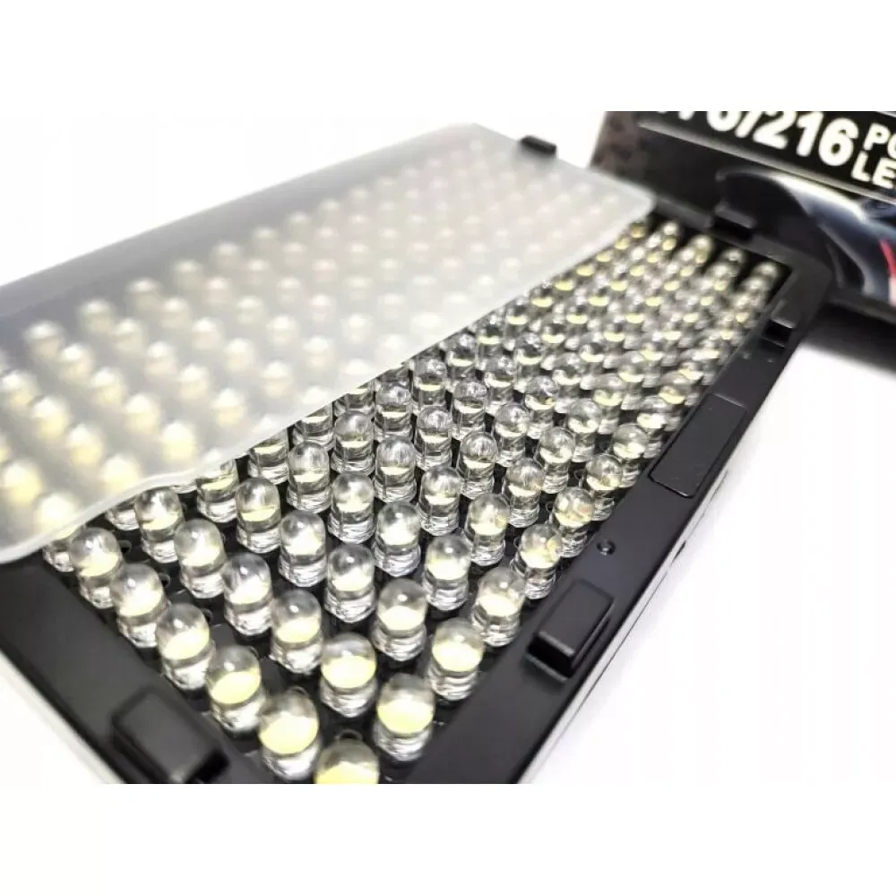 Накамерный видеосвет LED — PT-176S   2 COLORS (11W/1320LM/LED176 PCS/3200K-5600K)LED DISPLAY +Battery F550/7.2V/2200Mah+Charger - фото 5