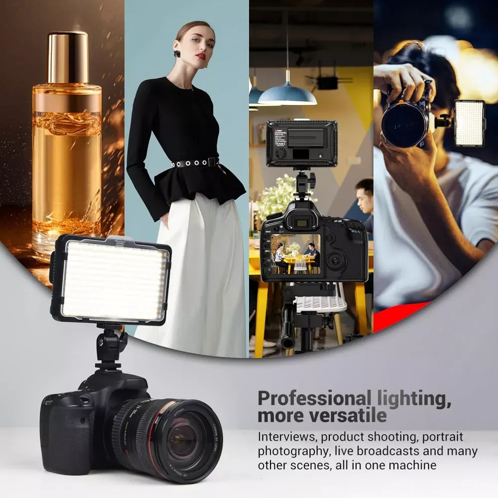 Накамерный видеосвет LED — PT-F260B 26W/2600LM/LED260 PCS/3200-5600K/+battery F750  /7.4V 2400mah+Charger - фото 6