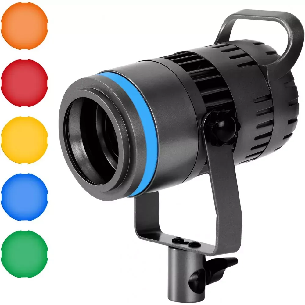 Светодиодный прожектор LED P60S двухцветная, 2500K-8500K, CRI 95, с ручкой, для освещения видеосъемки и влогов — Различные