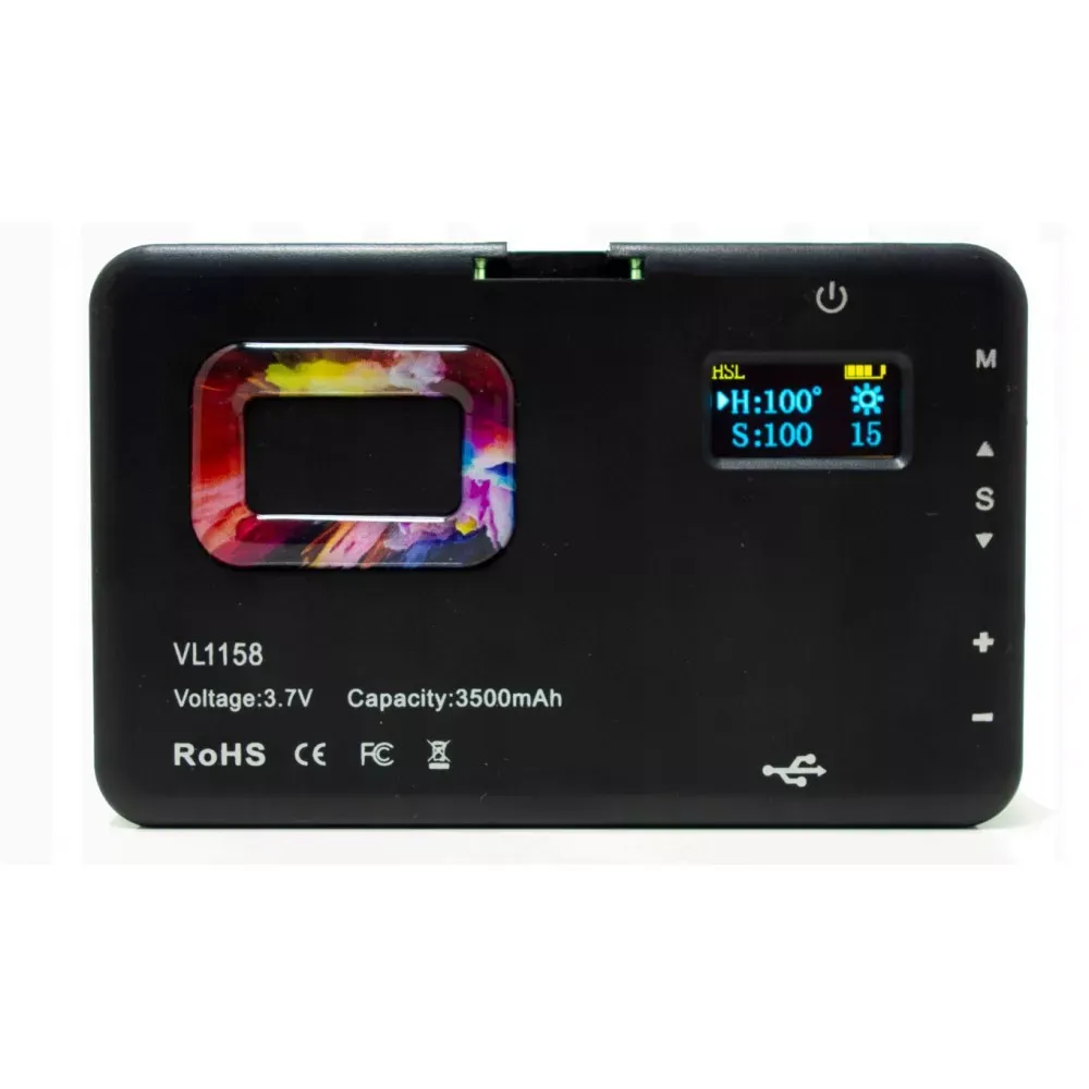 Селфи вспышка ADDWING VL-1158 RGB 8W 2700-6500K/ 2000MA — Различные