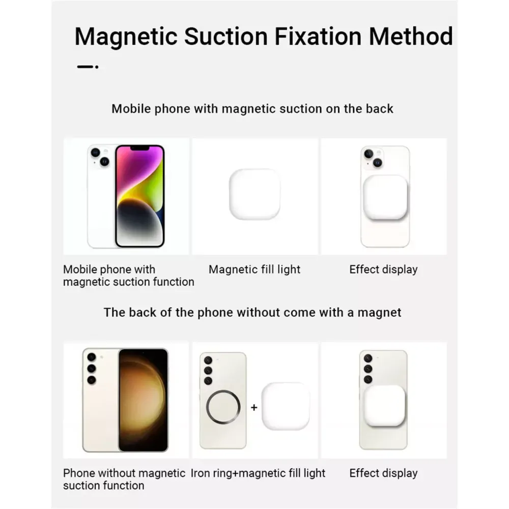 Селфи вспышка аккумуляторная F-622  с MagSafe и прищепкой - фото 8