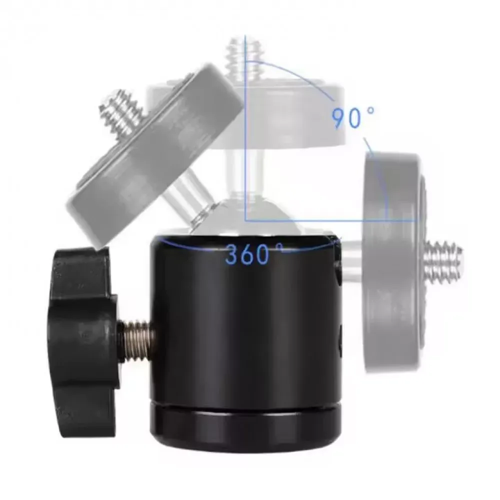 Шарнирное крепление 360° переходник с резьбы 3/8" на 1/4" - фото 3