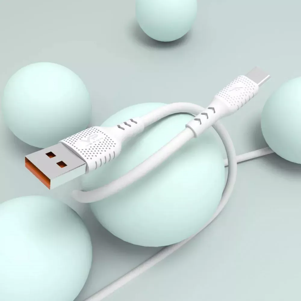 Silicone Cable USB C 2.4А (1m) Veron TC03 W/P - фото 8