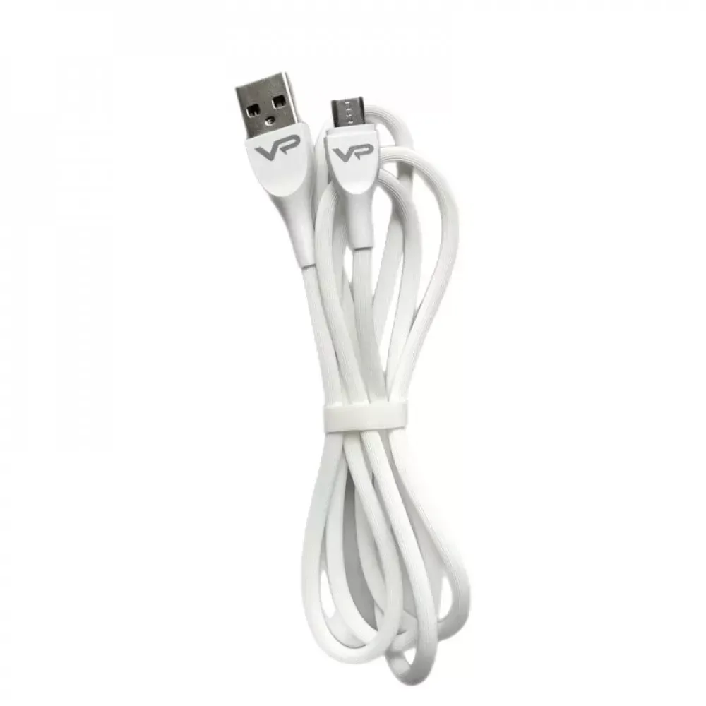 Кабель Micro 2.4A (1m) Veron SM08 Silicon — Black - фото 4