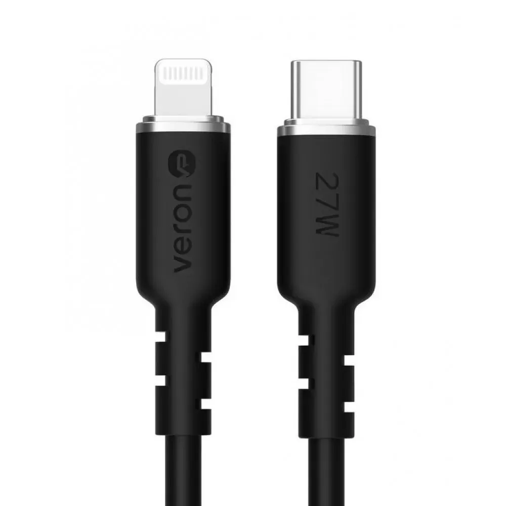 Кабель USB C to Lightning 27W PD (1.2m) Veron CL07 Silicon — VERON