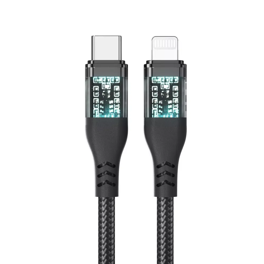 Кабель USB C to Lightning 27W PD (1.2m) Veron CL11 Nylon — VERON