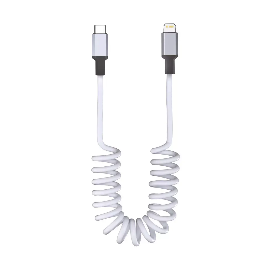 Кабель USB C to Lightning 27W PD (1.8m) Veron CL13 Nylon — Black — VERON