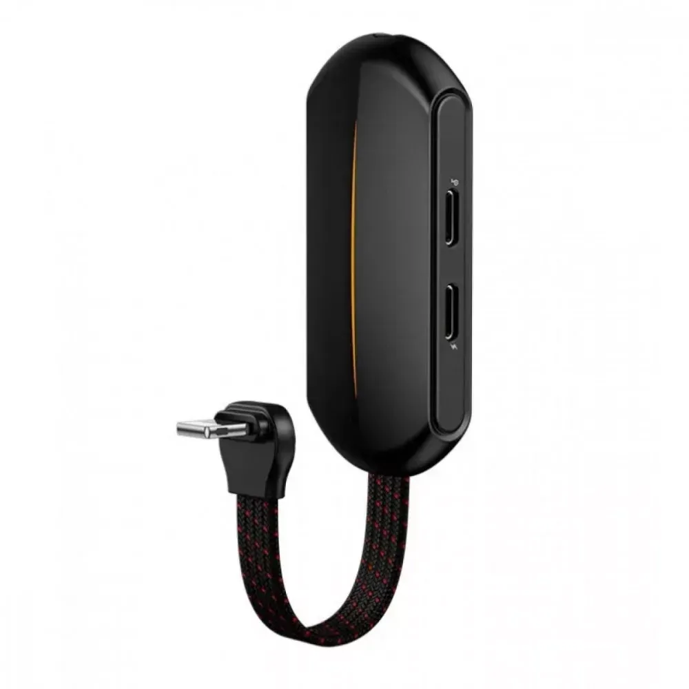 Adapter Lightning To 3.5mm & Dual Lightning Baseus (CALL47-01) 3 in 1 L47 Black - фото 7