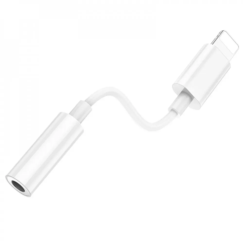 Adapter Lightning To 3.5mm Hoco LS34 — White - фото 5