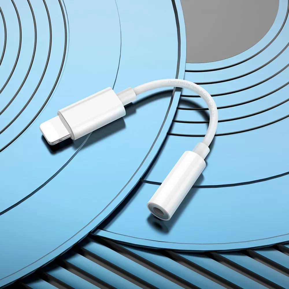 Adapter Lightning To 3.5mm Hoco LS34 — White - фото 7