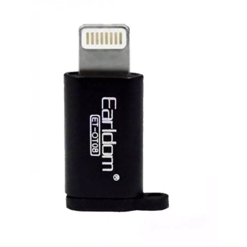 Adapter Lightning To Micro Earldom ET-OT08 Black — Earldom