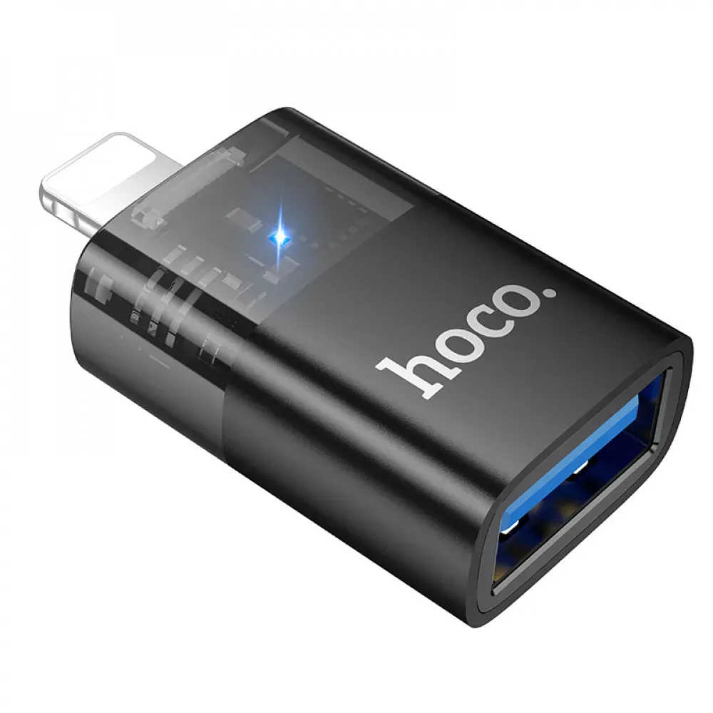 Adapter Lightning To USB 2.0 — Hoco UA36 — Black