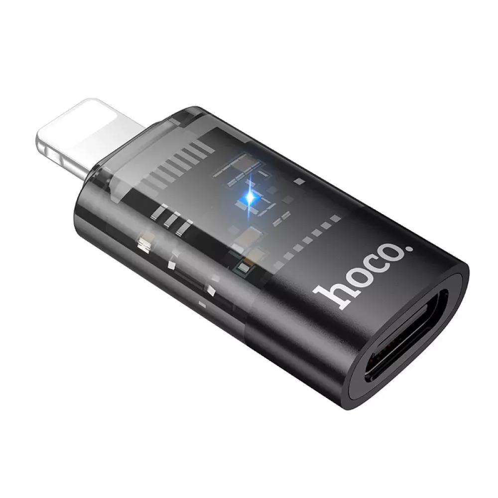 Adapter Lightning To USB C Hoco UA36A — Black — Hoco
