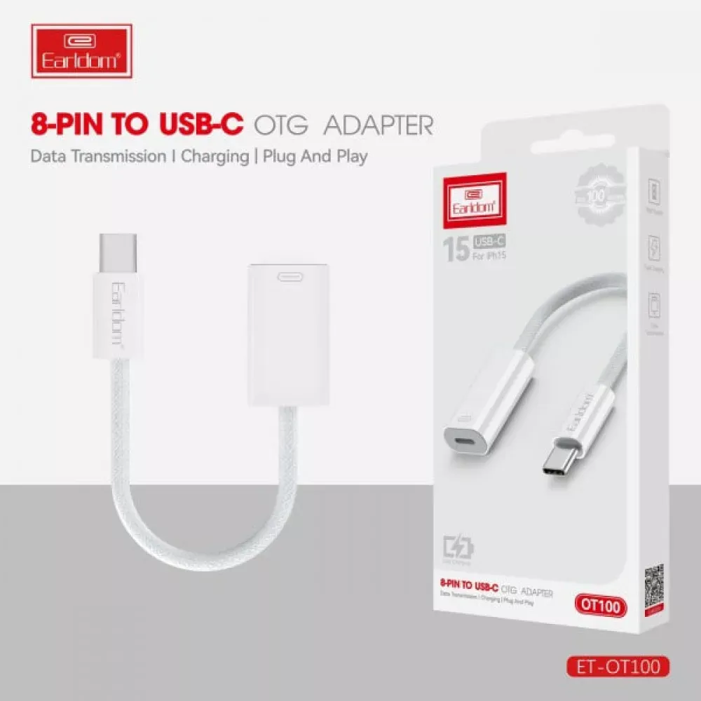 Adapter OTG USB C To 8-Pin Earldom ET-OT100 - фото 4