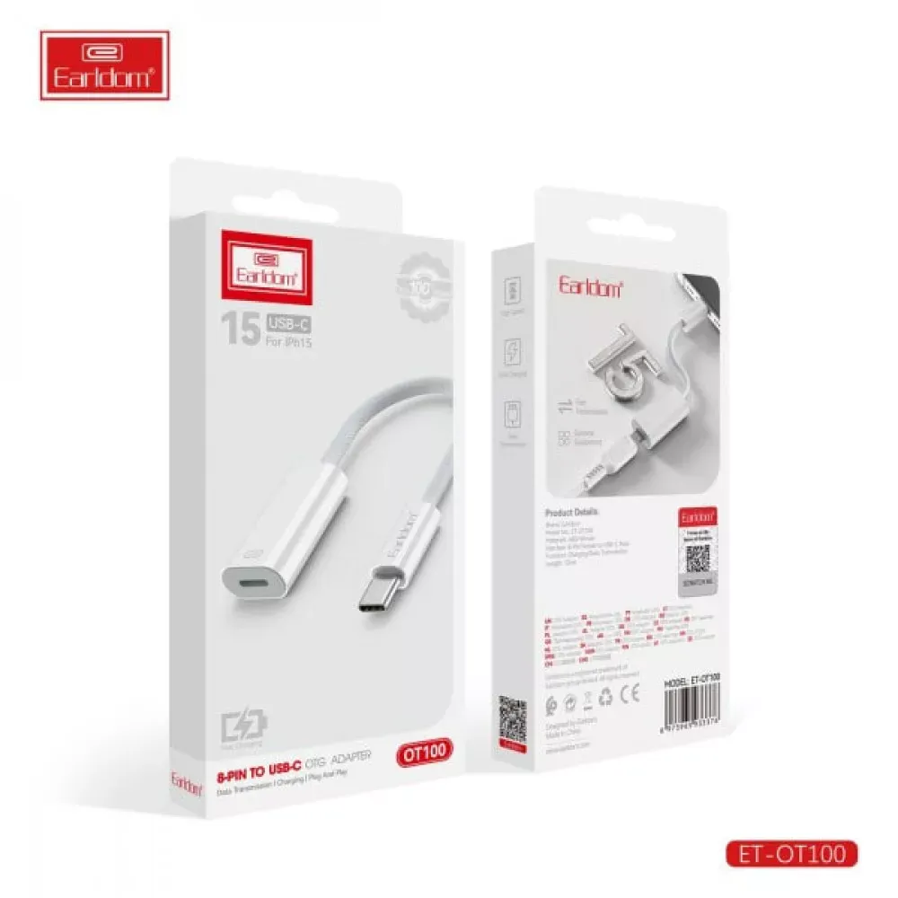 Adapter OTG USB C To 8-Pin Earldom ET-OT100 - фото 5