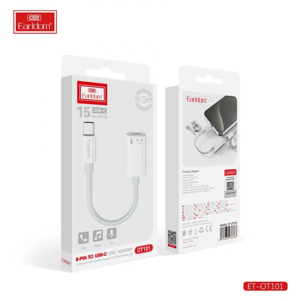 Adapter OTG USB C To 8-Pin Earldom ET-OT101 - фото 5