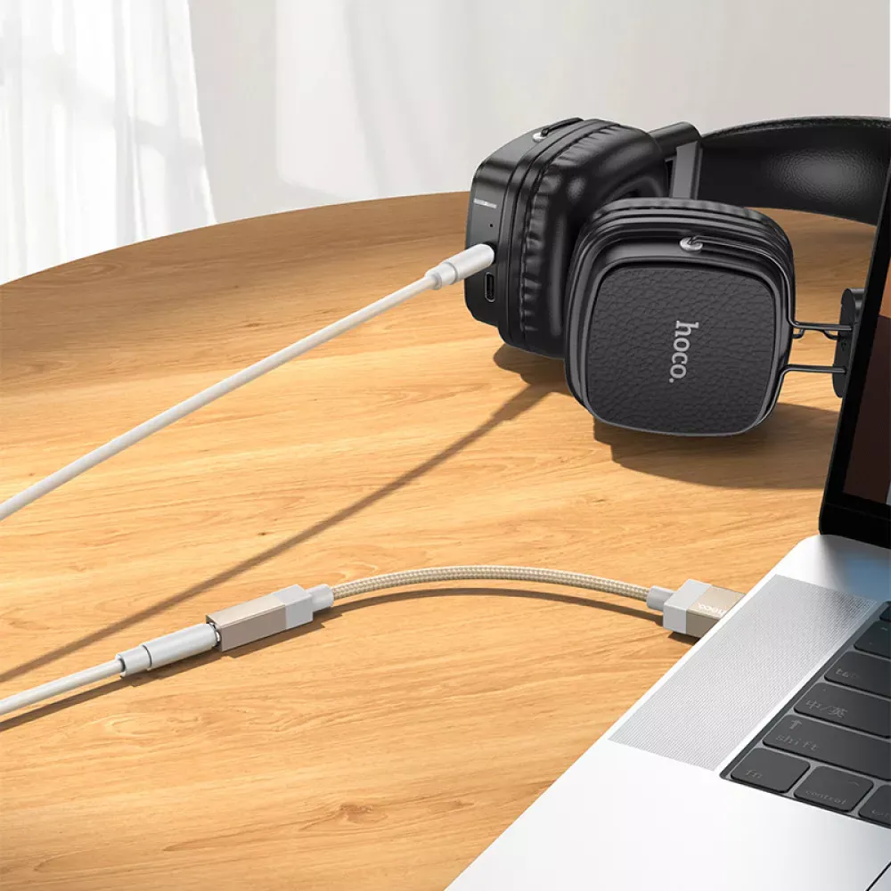 Adapter USB A To 3.5 Hoco UPA32D — Black - фото 6