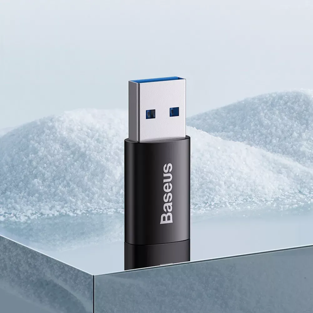 Adapter USB A To USB C Baseus ZJJQ0001 — ZJJQ000101 Black — фото 3