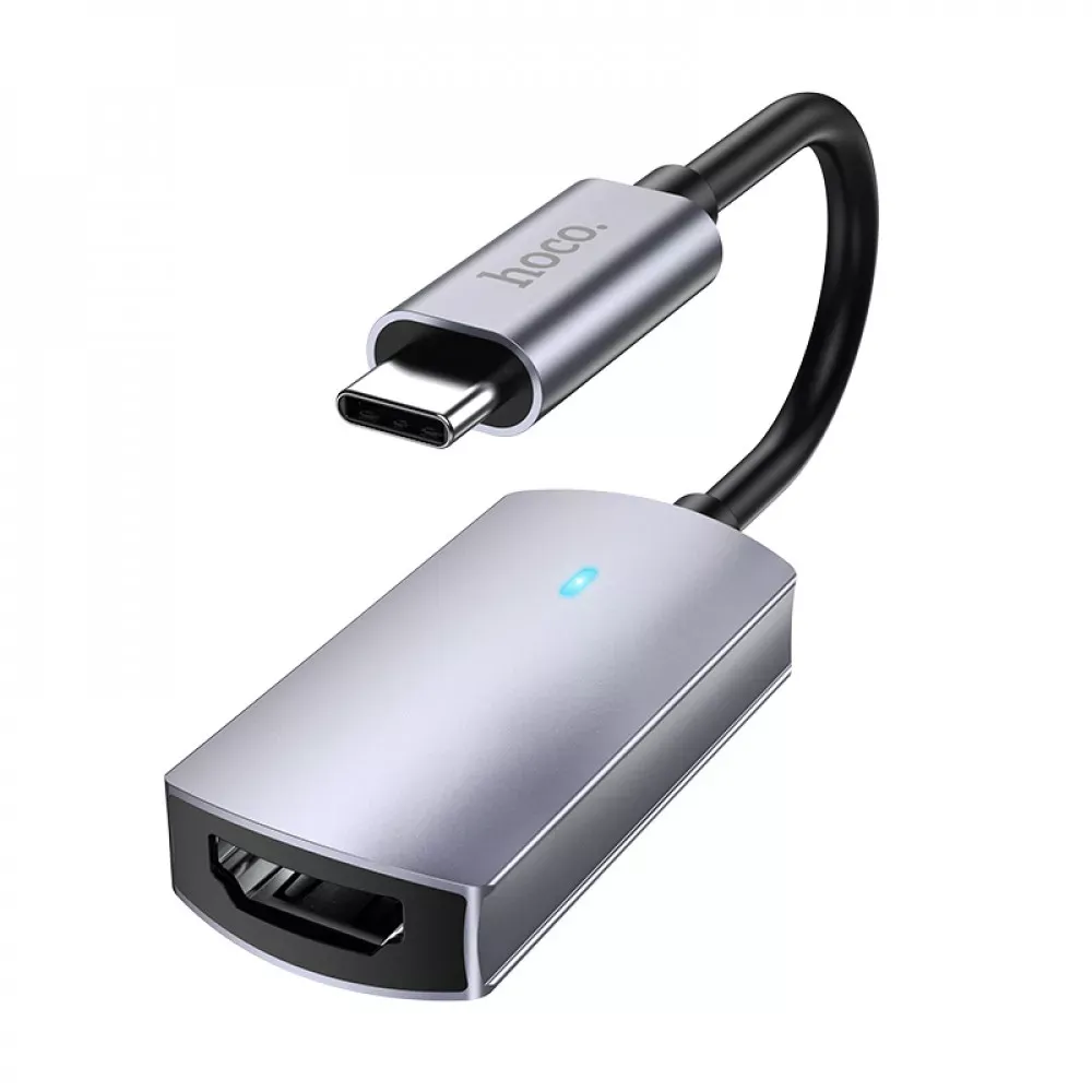 Adapter USB C To HDTV Hoco UA20 __ — Metal Gray — Hoco
