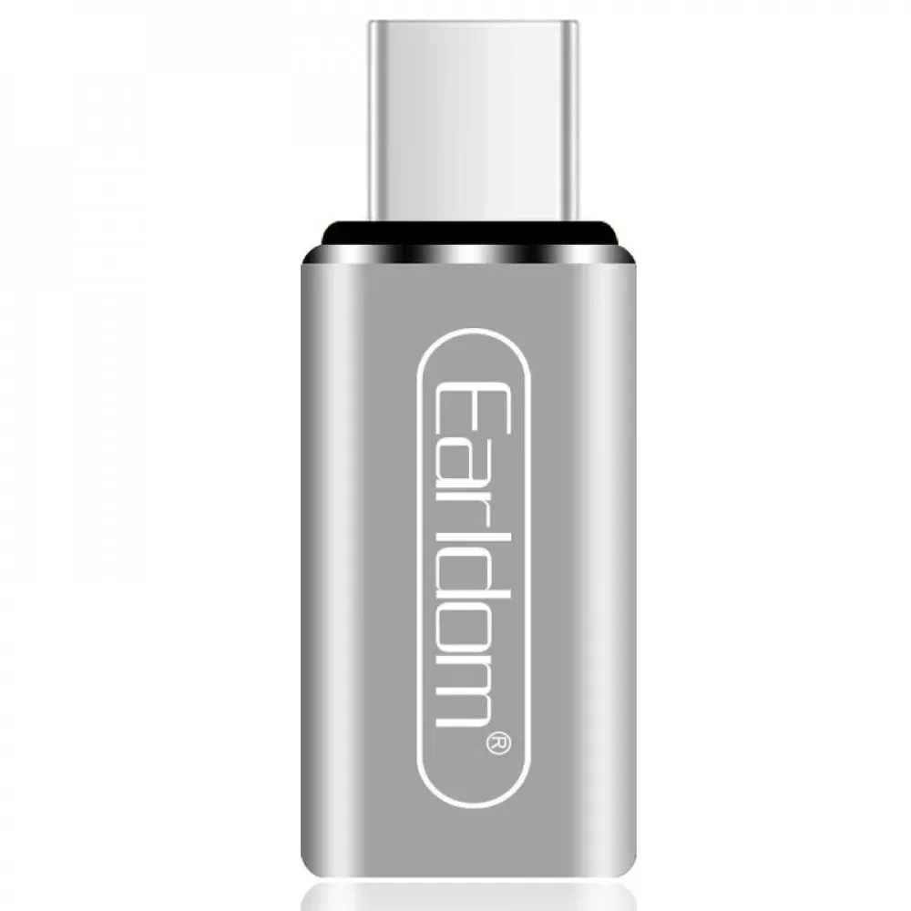 Adapter USB C To Lightning — Earldom ET-TC10 — Silver — Earldom
