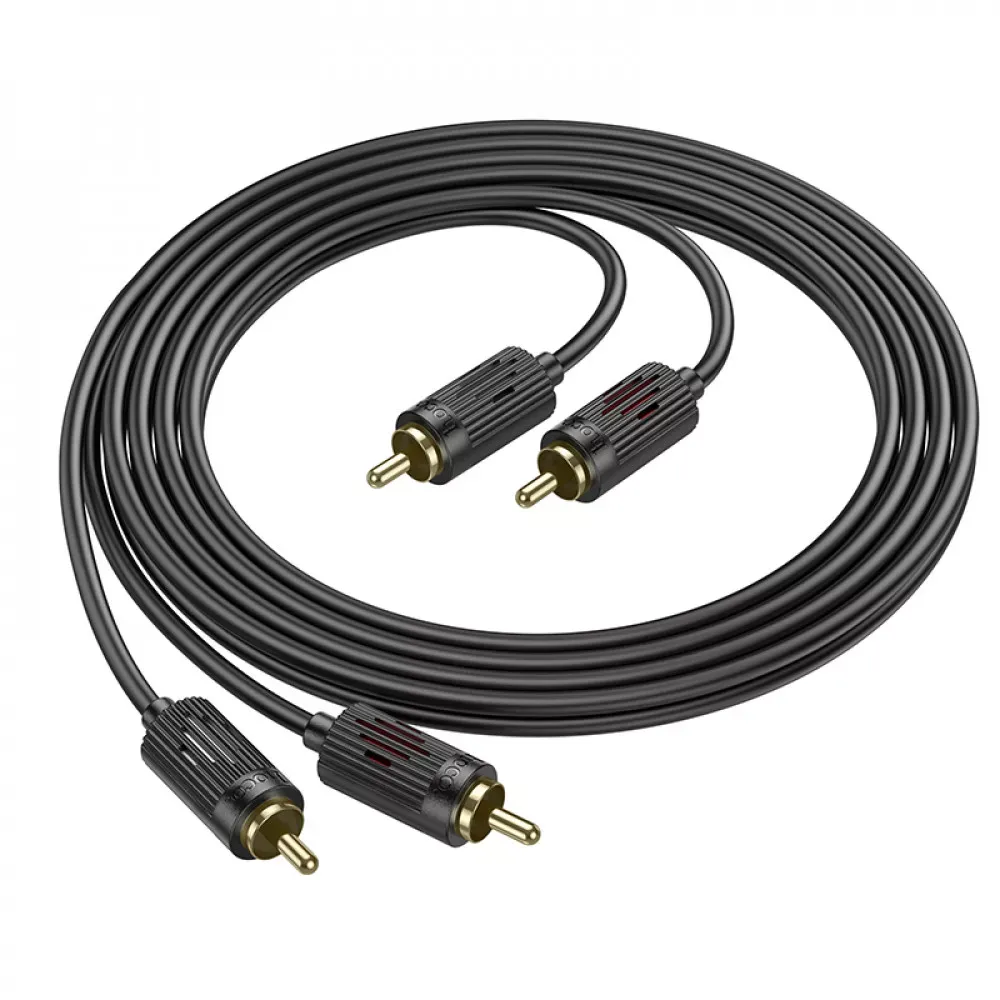 Cable 2 RCA To 2 RCA (1m) Hoco UPA29 — Black - фото 8