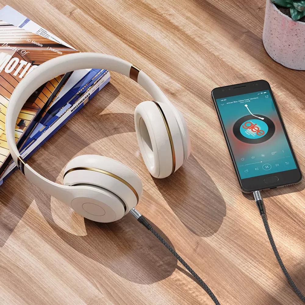 Cable Aux (1m) Hoco UPA26 — Black - фото 10