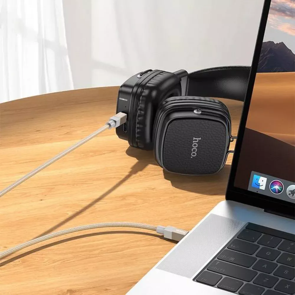 Cable Aux (1m) — Hoco UPA32 — Black - фото 5