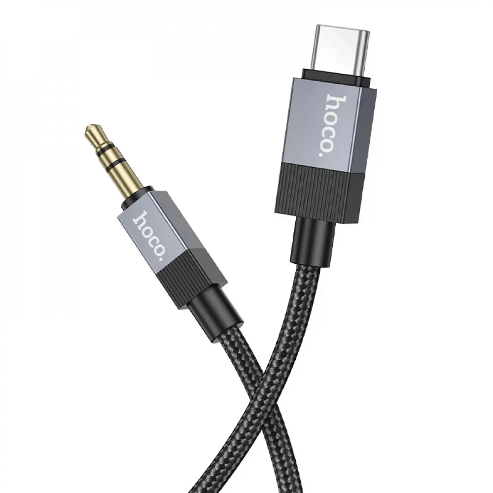Cable Aux to Type-C (1m) — Hoco UPA32B Type-C  — Black - фото 4