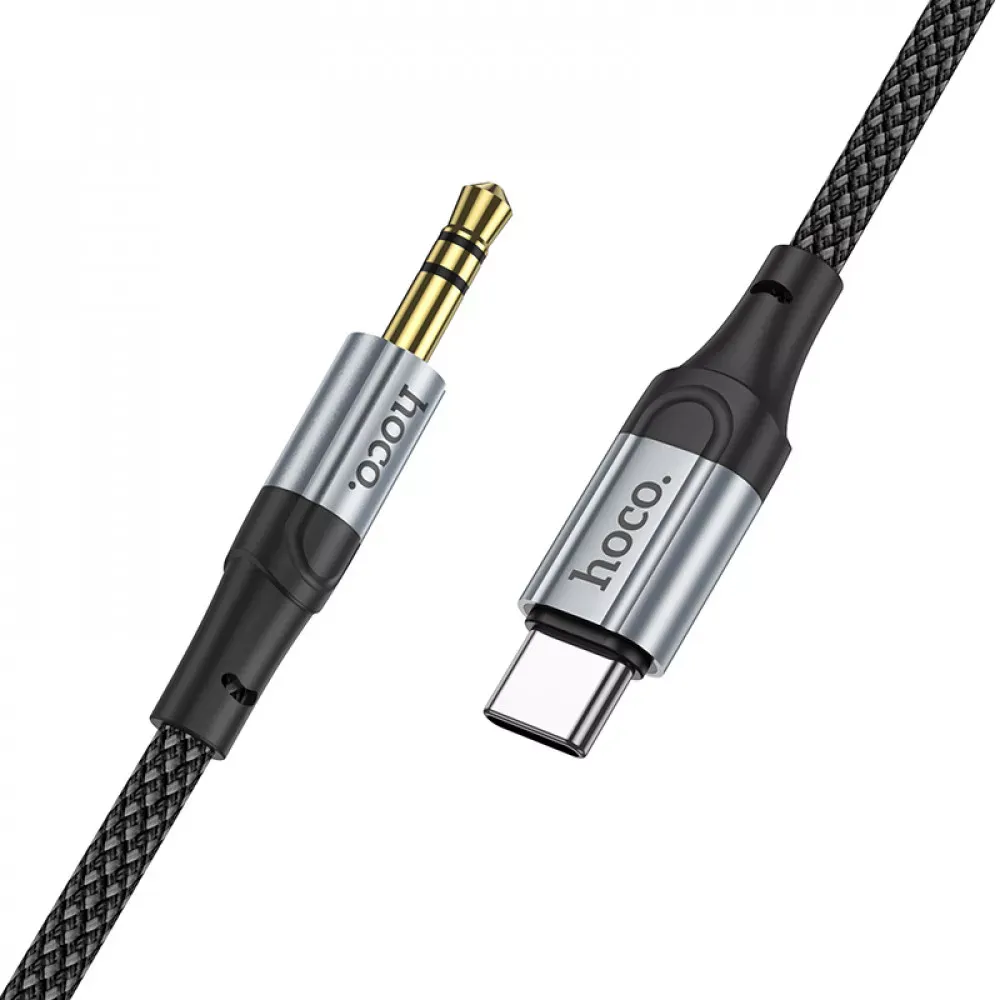 Cable Aux to USB C (1m) — Hoco UPA26 — Black - фото 4