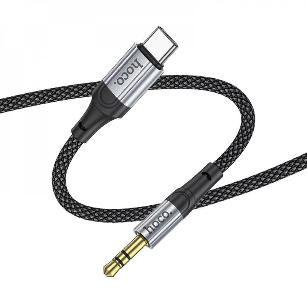Cable Aux to USB C (1m) — Hoco UPA26 — Black - фото 5