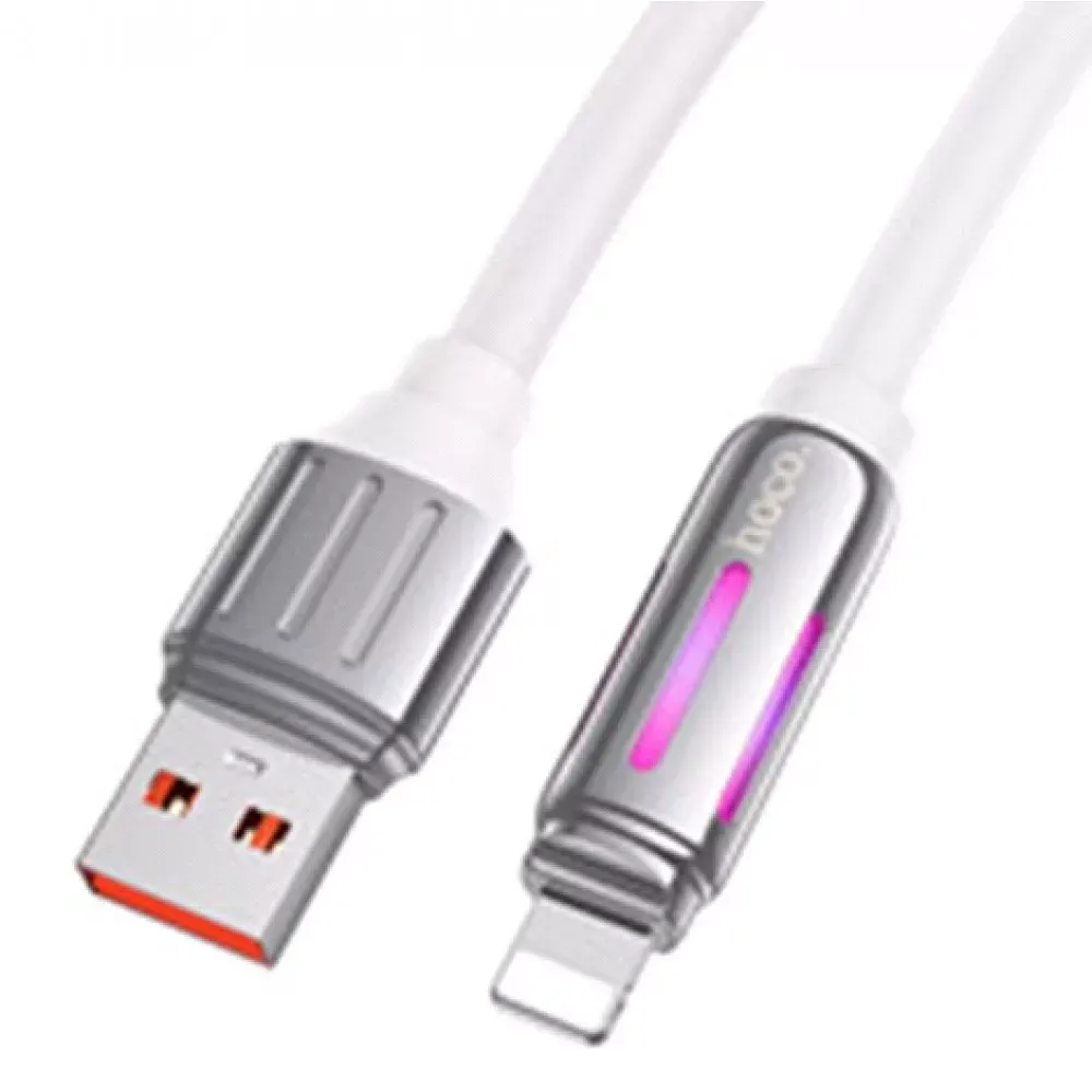 Cable Lightning 2.4A (1.2m) — Hoco U136 — White — Hoco