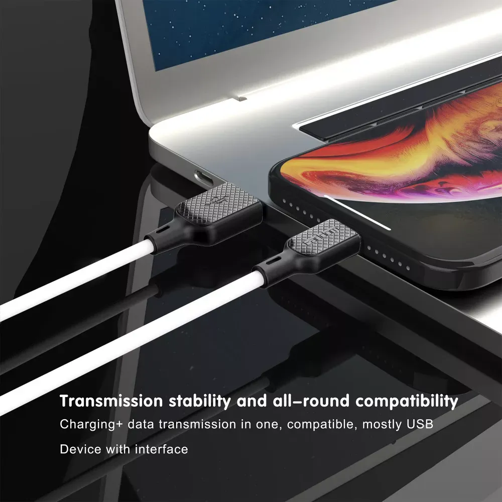 Cable USB C 2.4A (1m) — Earldom EC-154C — Red - фото 5