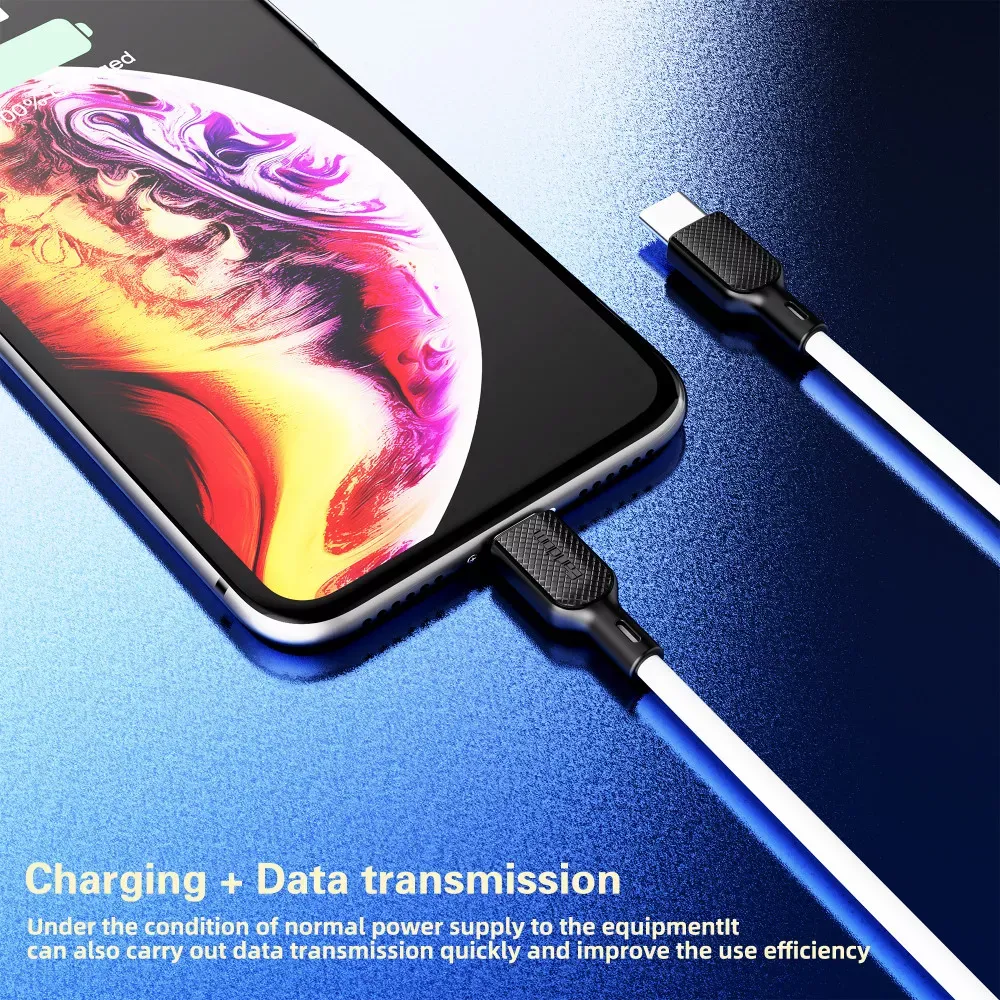 Cable USB C to C 60W (1m) Earldom EC-153 C-C White - фото 5