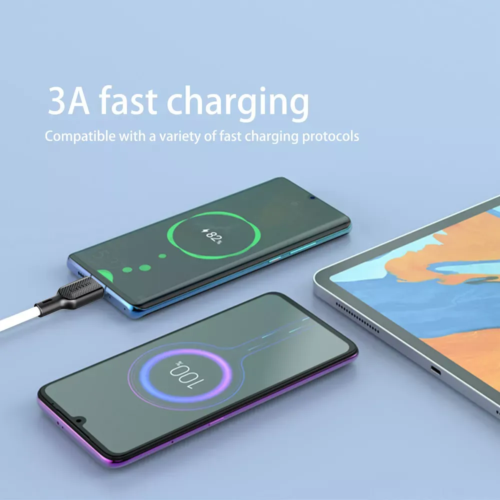 Cable USB C to C 60W (1m) Earldom EC-153 C-C White - фото 6