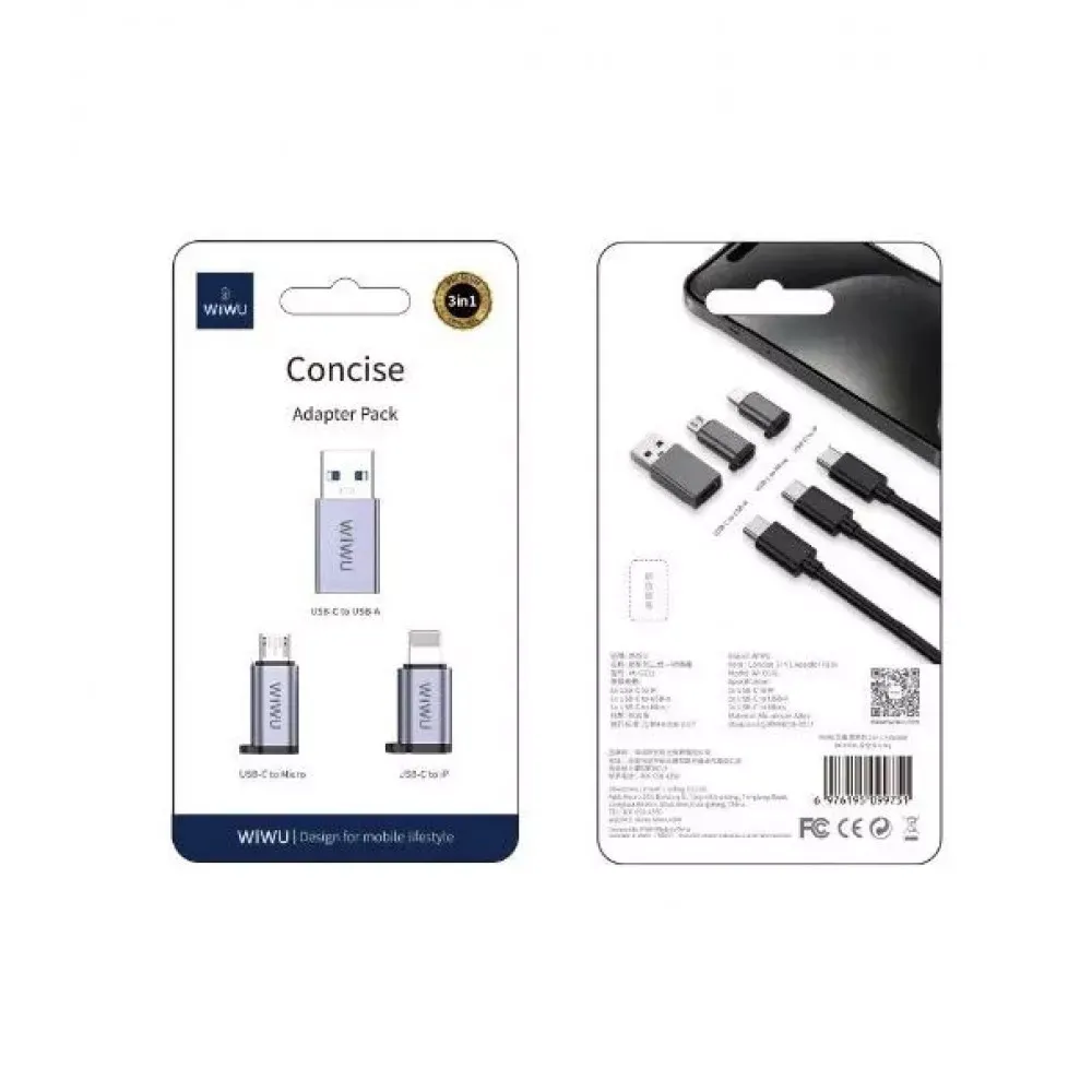 Concise Adapter Pack — WiWU Wi-C031 - фото 3