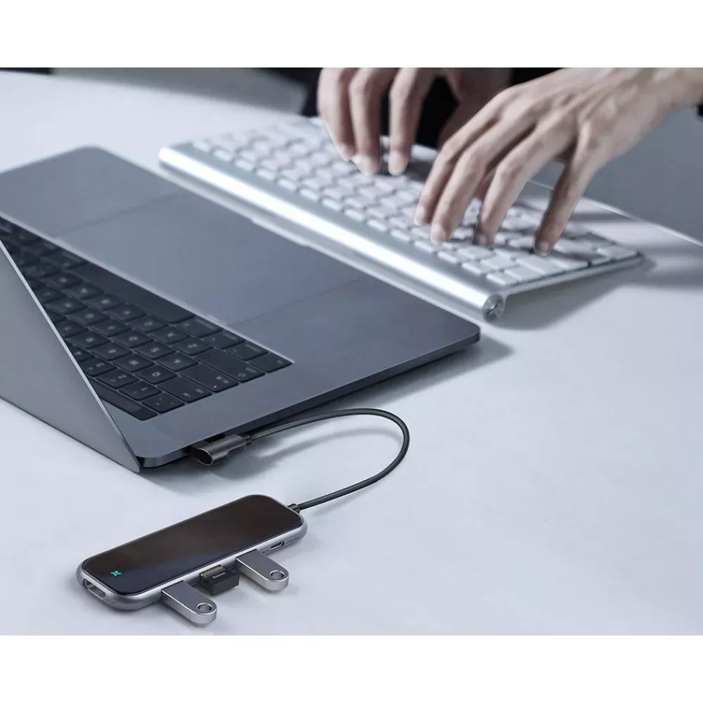 HUB USB C Baseus Multi-functional HUB — CAHUB-EZ0G Gray — фото 9