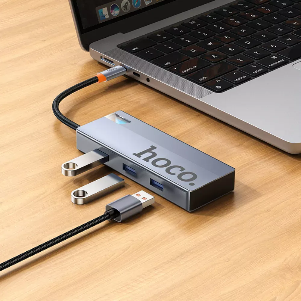 HUB USB C To HDTV ; PD ; 3USB — Hoco HB50 - фото 5