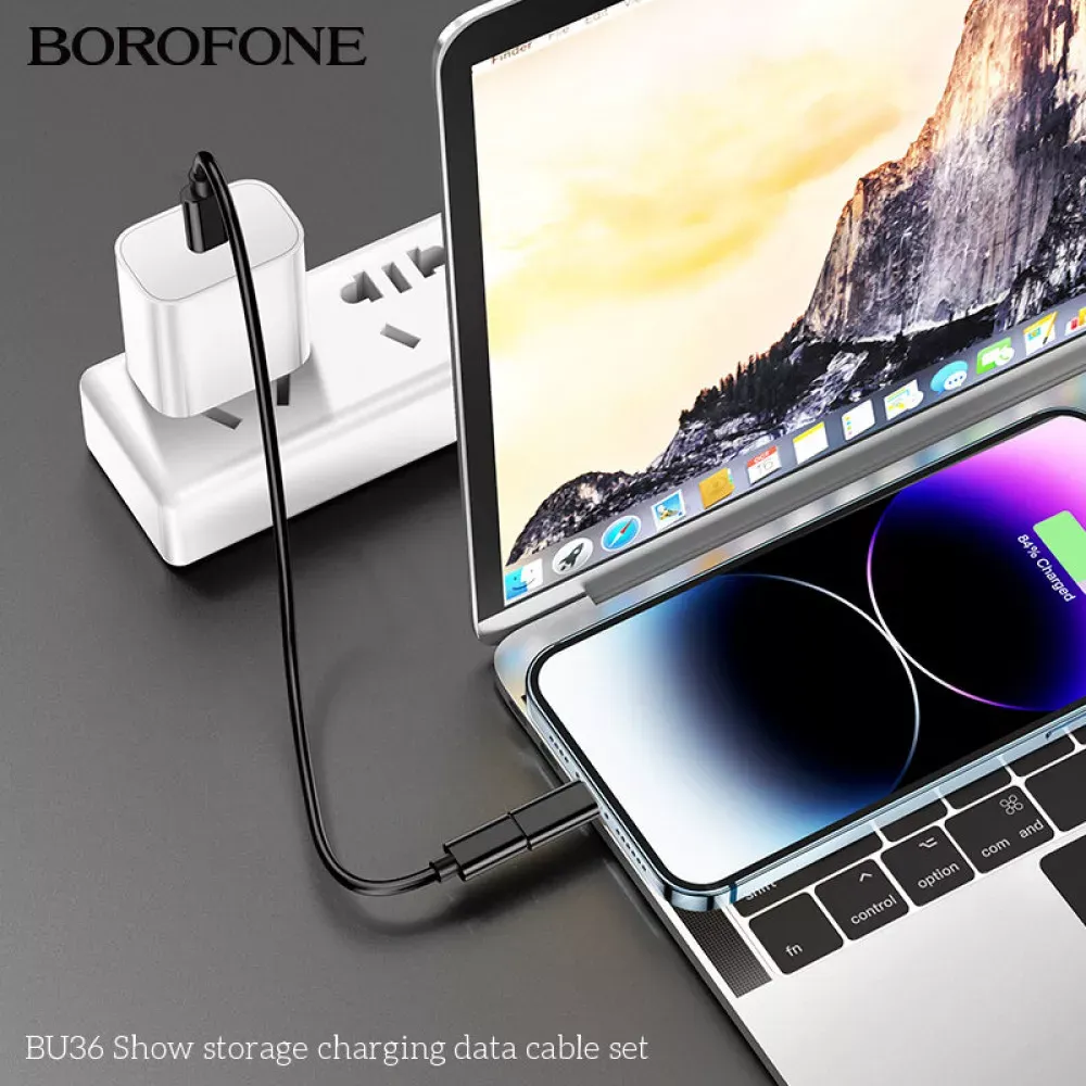 Multifunctional Charging Кабель Set 60W Borofone BU36 — Black - фото 4