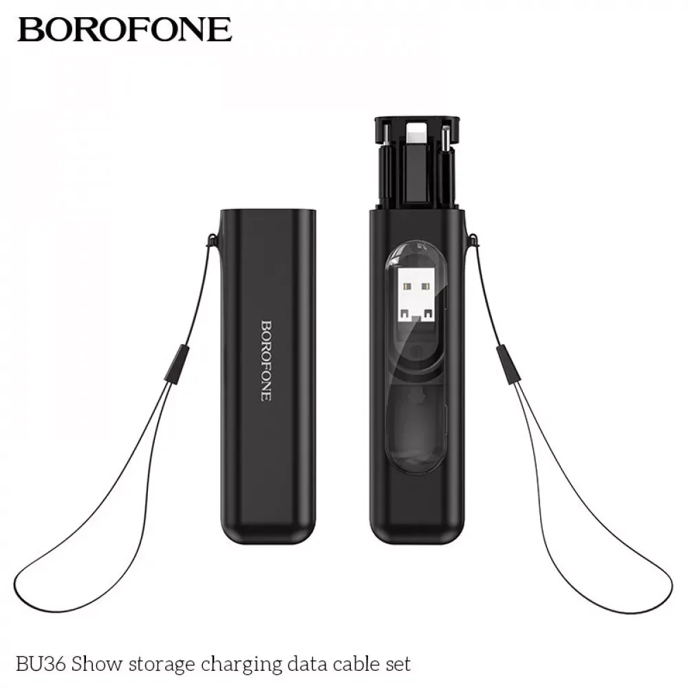Multifunctional Charging Кабель Set 60W Borofone BU36 — Black - фото 7