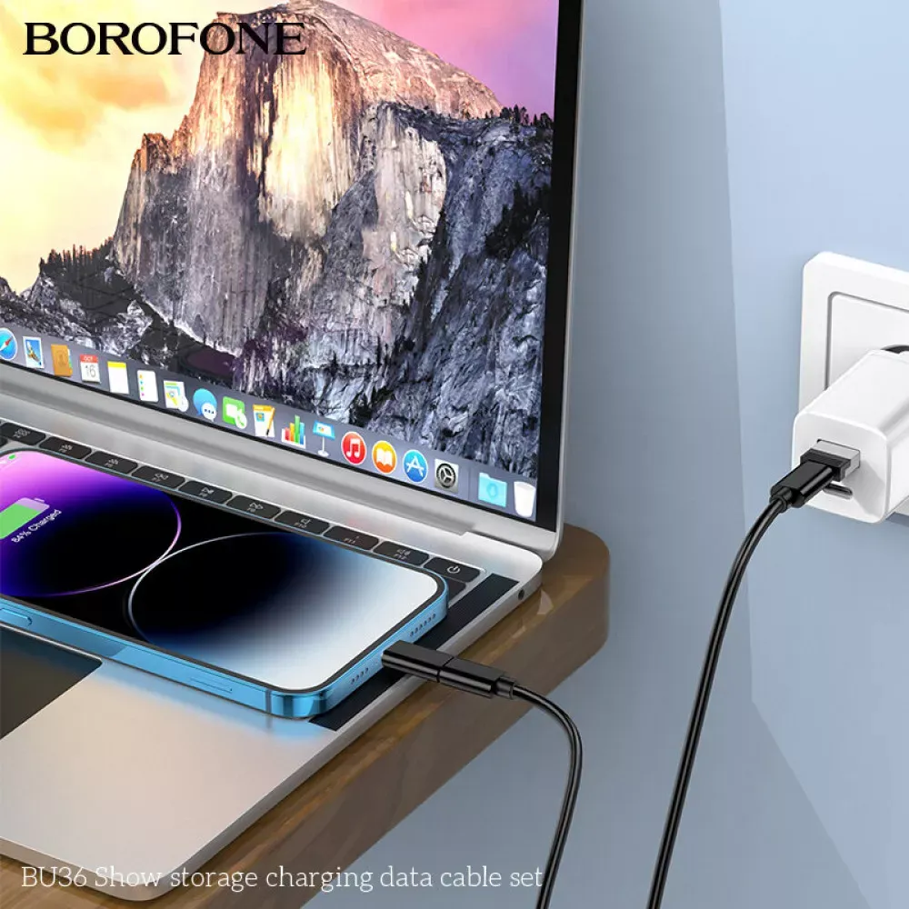 Multifunctional Charging Кабель Set 60W Borofone BU36 — Black - фото 8