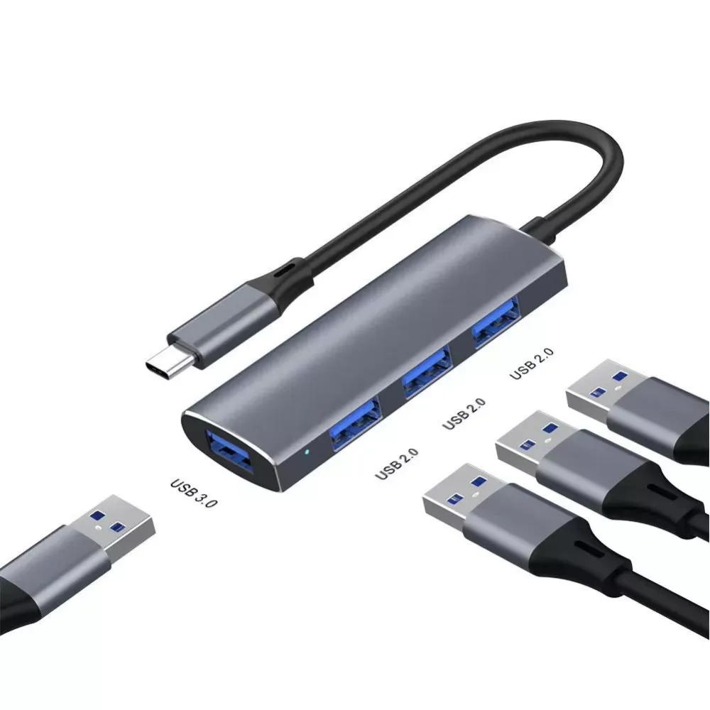 USB C HUB To 4 USB 4 PORT HUB 3.0