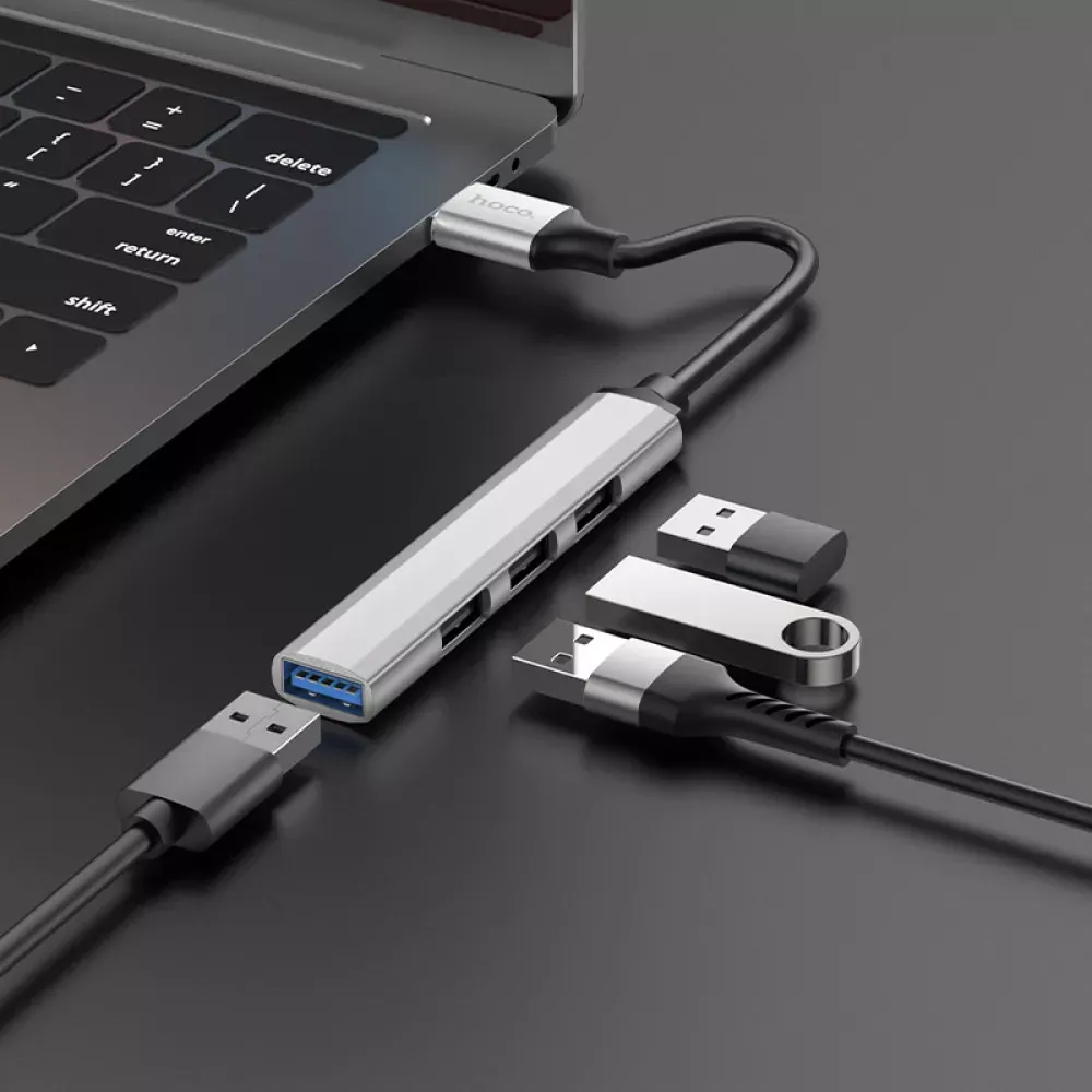 USB HUB : USB To 4 USB — Hoco HB26 - фото 6