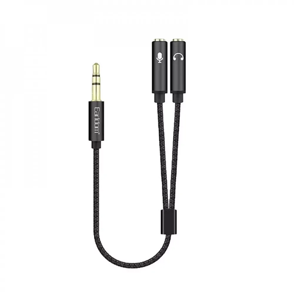 Кабель Aux (1m) Earldom ET-AUX202 — Black — Earldom