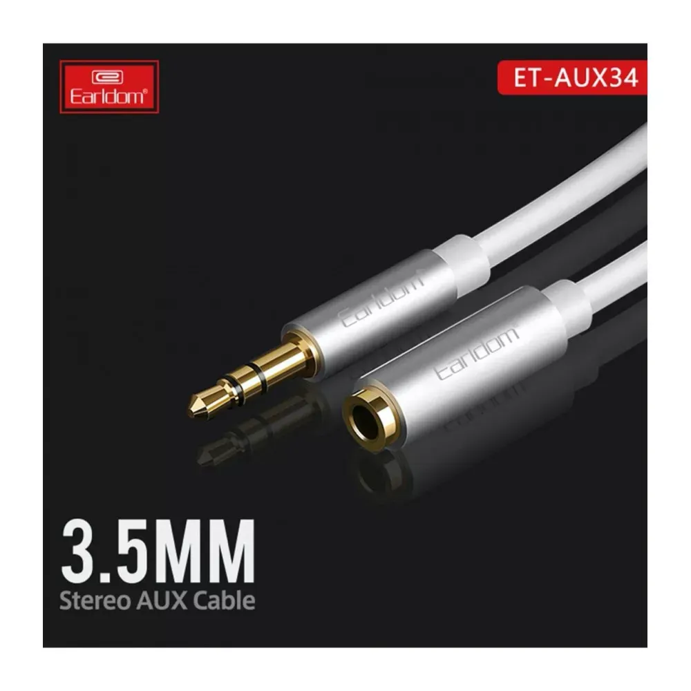 Кабель Aux (1m) — Earldom ET-AUX34 — Black - фото 4
