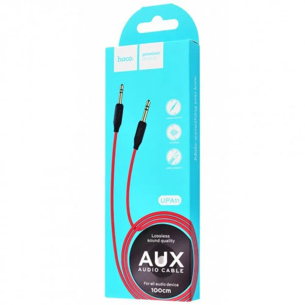 Кабель Aux (1m) — Hoco UPA11 - фото 3