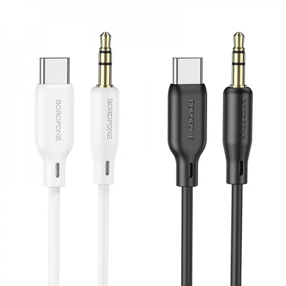 Кабель Aux to USB C (1m) — Borofone BL18 — Black - фото 5