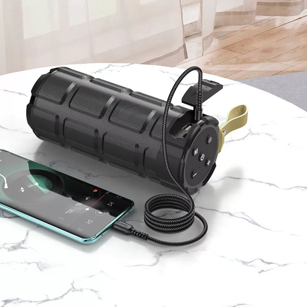 Кабель Aux to USB C (1m) — Hoco UPA17 Digital Audio Conversion — Black - фото 8