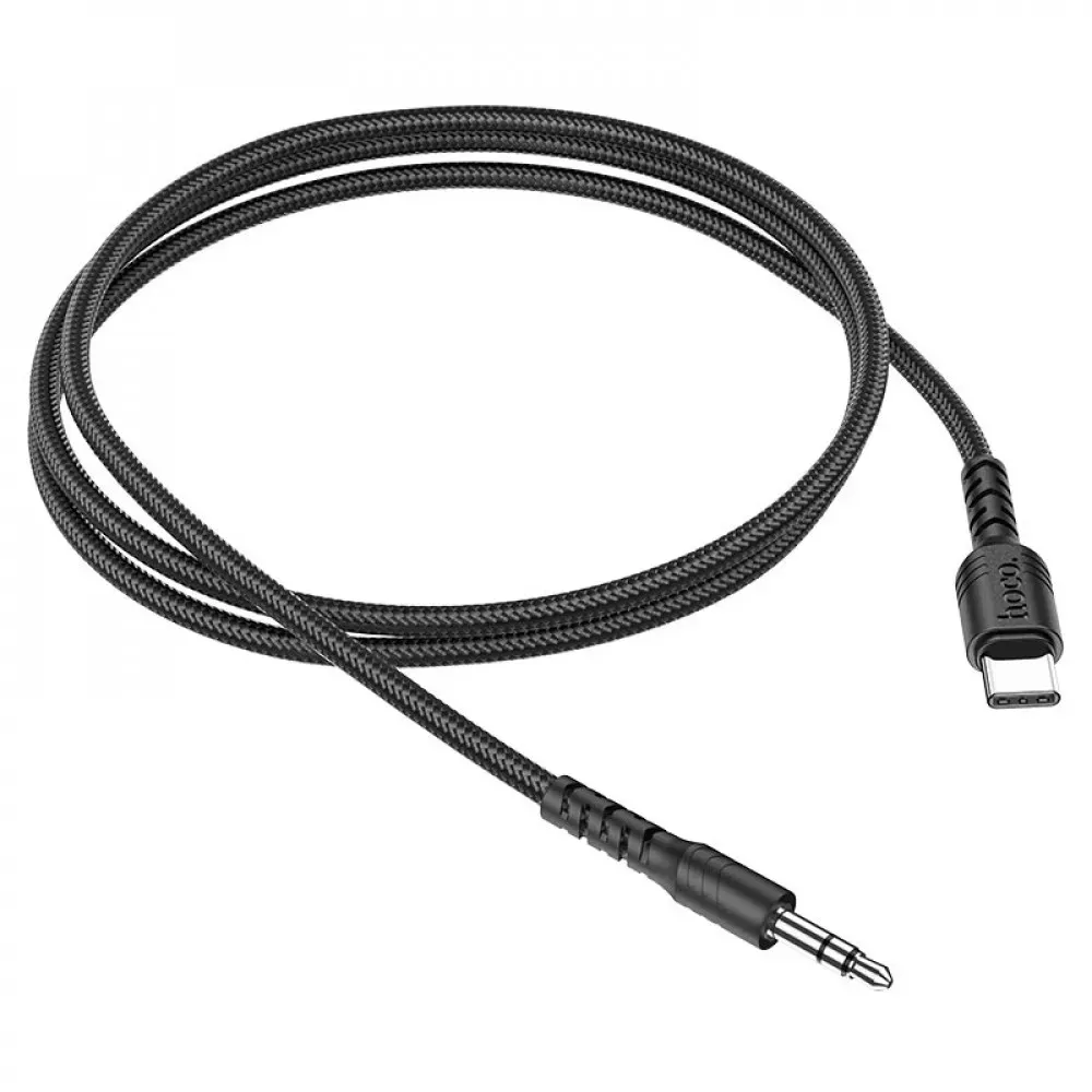 Кабель Aux to USB C (1m) — Hoco UPA17 Digital Audio Conversion — Black - фото 10
