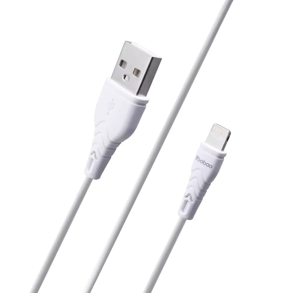 Кабель Lightning 2.1A (1m) Yoobao C4 — White — Различные